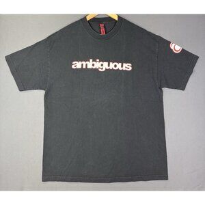 Vintage Y2K Ambiguous Skate Shirt Promo Streetwear Hype Black XL Tee Shirt Rare